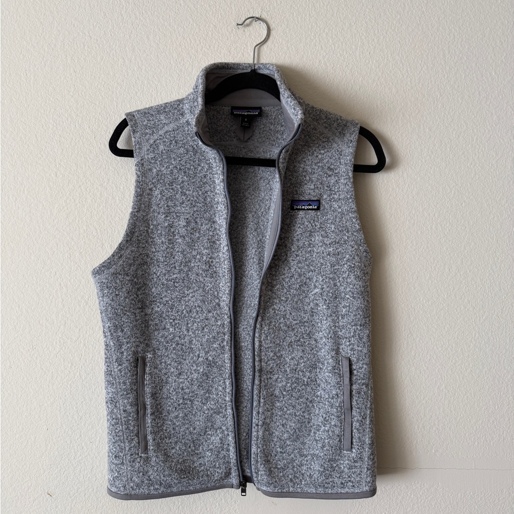 Patagonia Heather Gray Fleece Vest